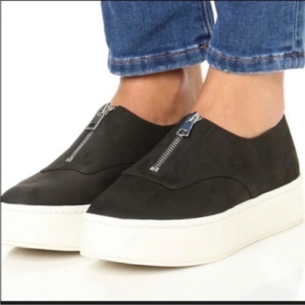 Vince Black and White Platform Shoes